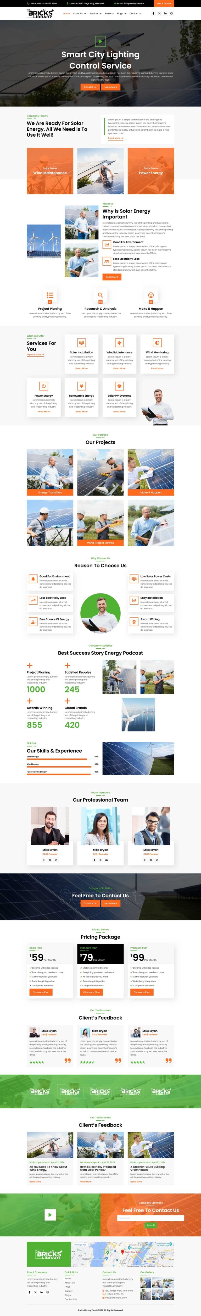 Bricks Solar Energy Template Pack